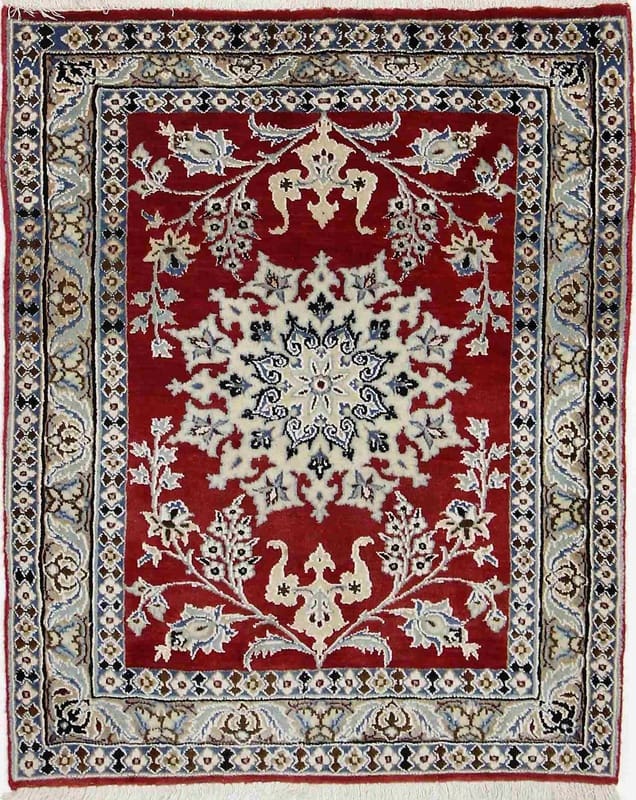 Nain 9 La Orientteppich 91x72 cm, feine Knüpfkunst, handgeknüpft