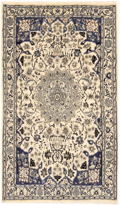 12-lagiger Nain-Teppich 198x114 cm, 250.000 Knoten, handgeknüpft