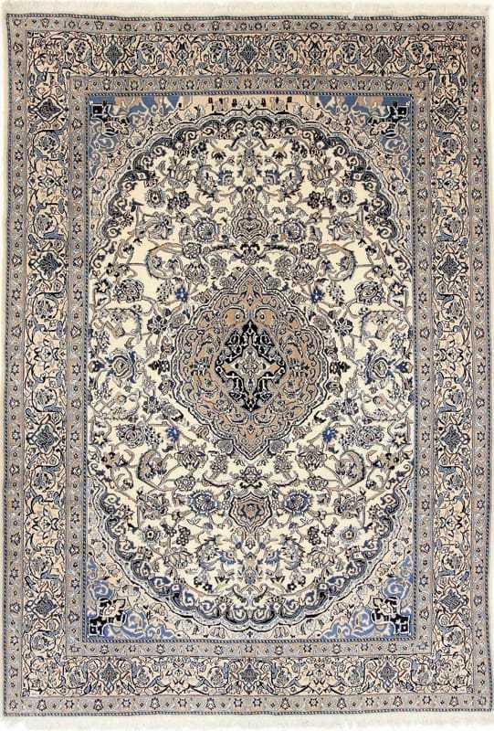 Exquisiter Nain 9 La Teppich 301x210 cm, 360.000 Knoten, handgeknüpft