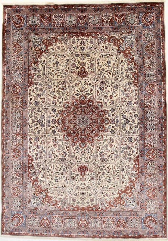 Nain Teppich 334x233 cm, 360.000 Knoten, handgeknüpft