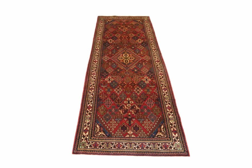 Meymeh Teppich 330x110 cm, 100% Wolle, handgeknüpft, Perserteppich