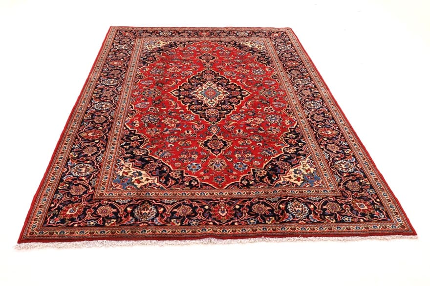 KESHAN Orientteppich 324x209 cm mit Medaillon, handgeknüpft