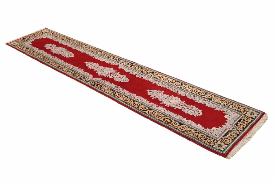 Kerman Orientteppich 400x91 cm, handgeknüpft, Hochwertige Qualität