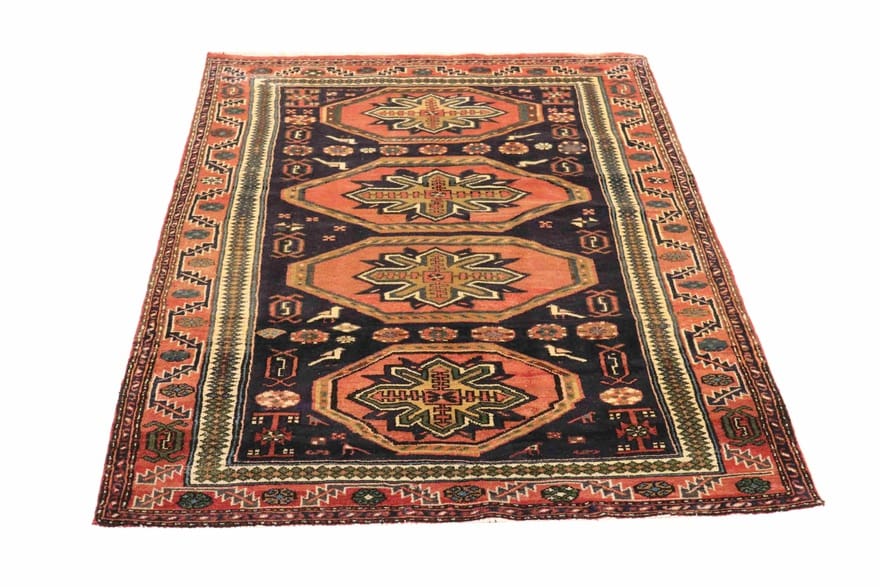 ZANJAN Teppich 230x139 cm – Antik, handgeknüpft, Perserteppich