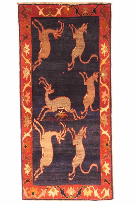 Shiraz Teppich 177x82 cm, Ghaschghai Wolle, handgeknüpft