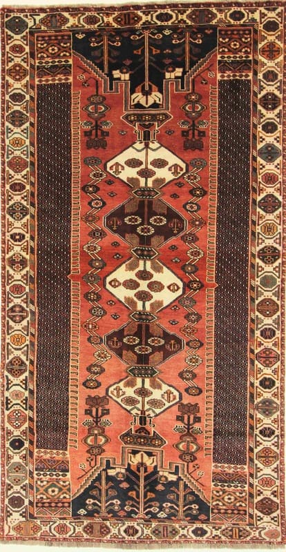 Shiraz Teppich 299x157 cm, Ghaschghai, Wolle, handgeknüpft