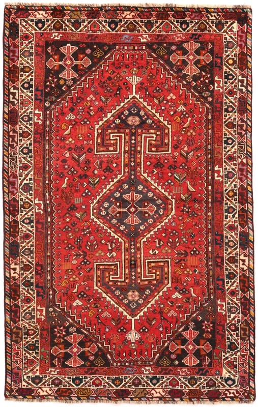 Schiraz Teppich 256x162 cm | Handgeknüpft aus Wolle | Orientteppich