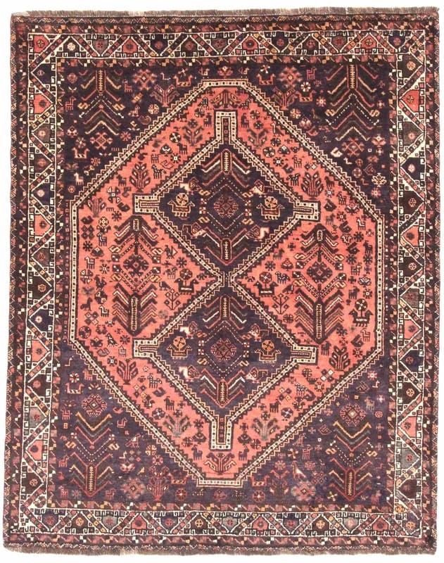 Orientteppich SHIRAZ 212x172 cm - handgeknüpft, einzigartiges Muster