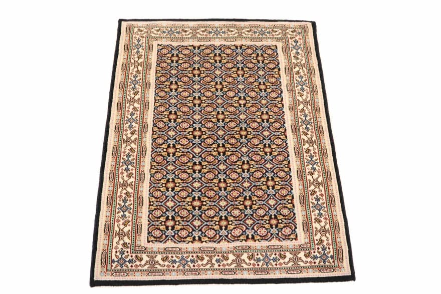 Orientteppich 116x78 cm, handgeknüpft, farbenfrohes Muster
