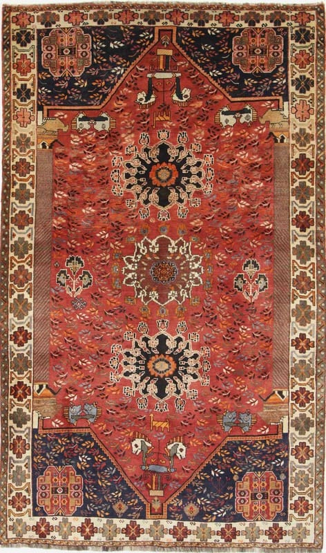 Ghashghai Orientteppich 280x166 cm – Handgeknüpft, antik, Wolle