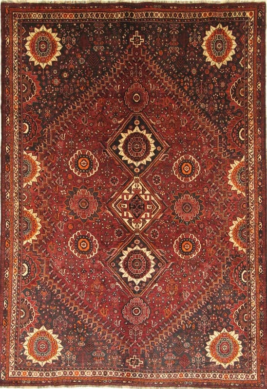Ghashghai Orientteppich 313x221 cm - Handgeknüpft, Antik, Schurwolle