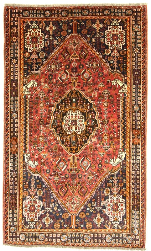 Eleganter Ghashghai Perserteppich 267x159 cm – handgeknüpft
