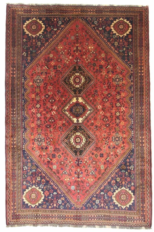 Ghashghai Teppich 286x189 cm, 160.000 Knoten, Perserteppich handgeknüpft