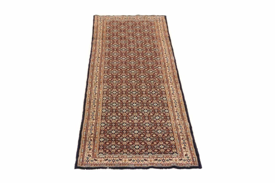 Orientteppich MOUD 249x80, handgeknüpft, buntes Muster, elegant