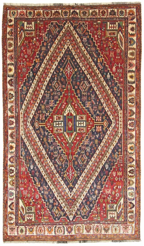 Handgeknüpfter Ghashghai Perserteppich 284x166 cm, 200.000 Knoten/cm²