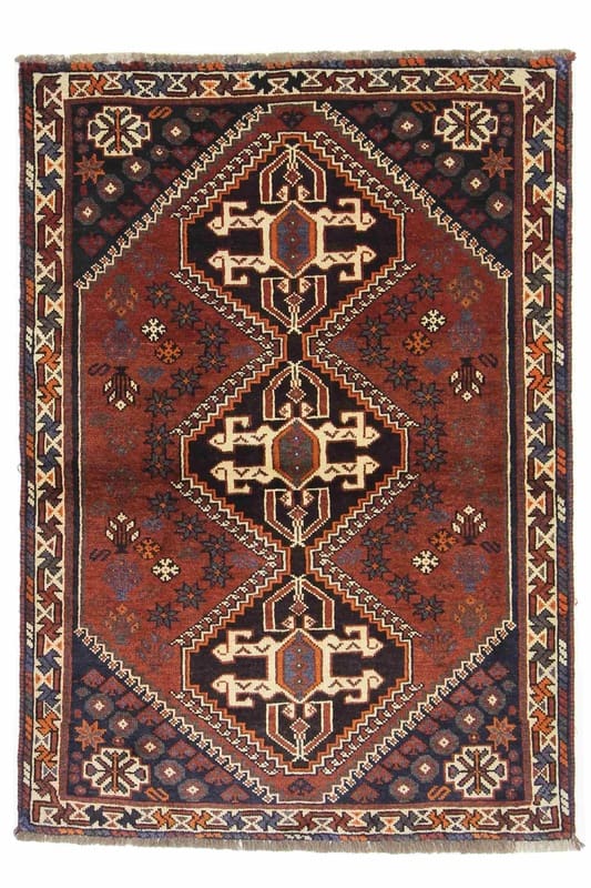 Ghashghai Teppich 158x111 cm, 160.000 Knoten/m², Perserteppich handgeknüpft