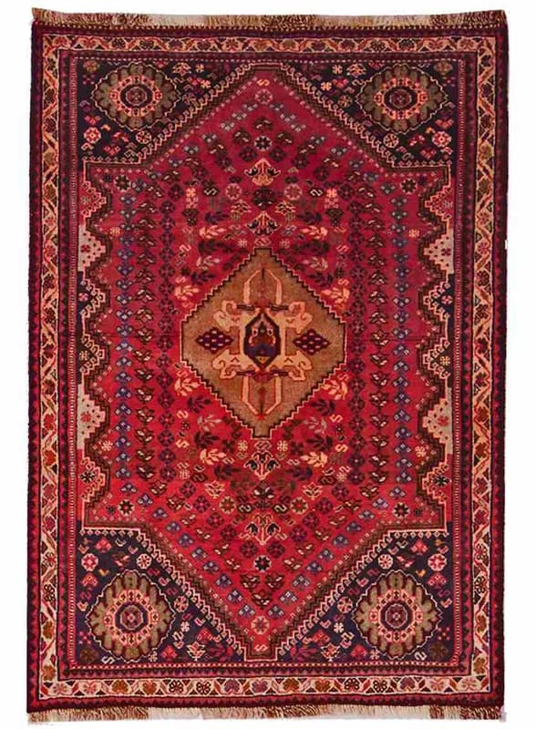 Ghashghai Teppich 151x106 cm, 160.000 Knoten, Perserteppich handgeknüpft