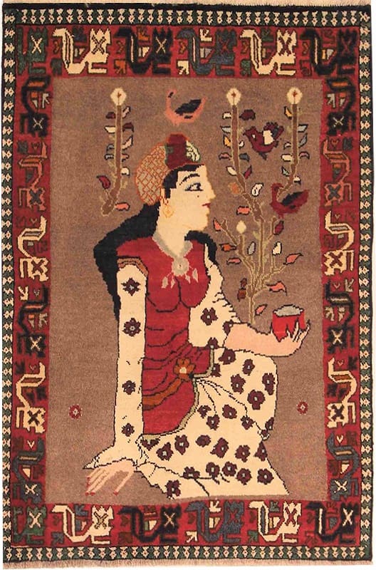Ghashghai Teppich 153x103 cm, 160.000 Knoten/m², handgeknüpft, Perserteppich