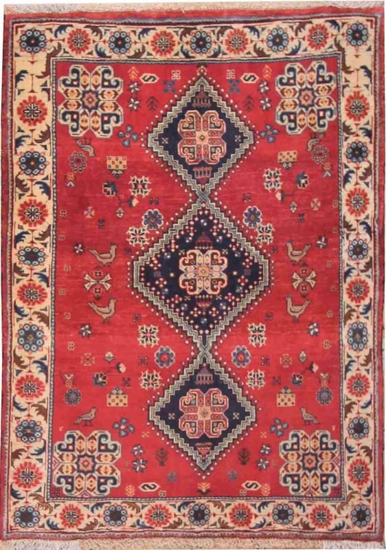Ghashghai Teppich 146x102 cm - Handgeknüpft, Perserteppich