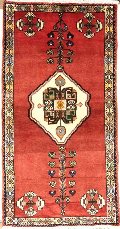 Ghashghai Teppich 131x73 cm, 160.000 Knoten/m², Perserteppich handgeknüpft