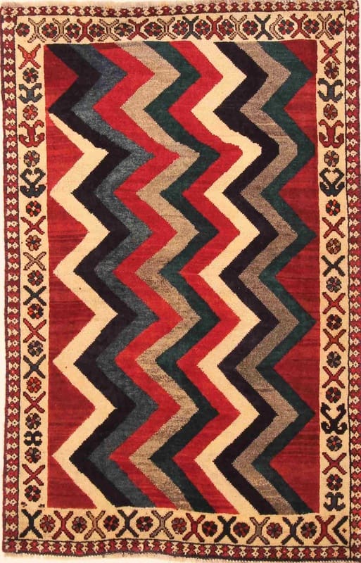 Handgeknüpfter Ghashghai Teppich 157x102 cm, 160.000 Knoten/m², Perserteppich