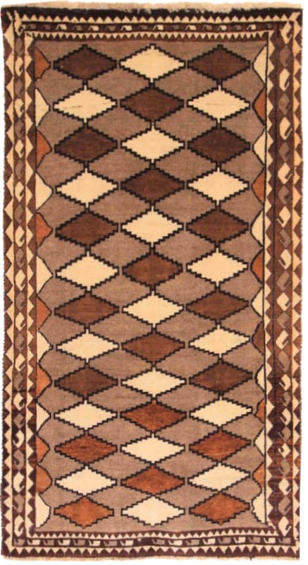 Orientteppich 205x115 cm, Handgeknüpft, 160.000 Knoten/m², Wolle