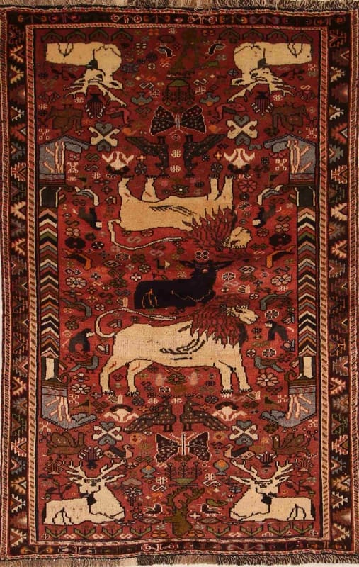 Orientteppich 162x106 cm, Ghashghai, 160.000 Knoten, handgeknüpft