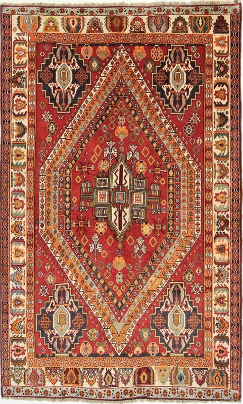 Ghashghai Teppich 257x158 cm, 160.000 Knoten/m², Wolle, handgeknüpft