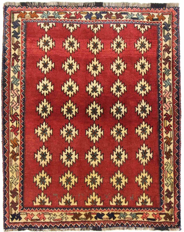 Ghashghai Orientteppich 147x118 cm – handgeknüpft, feinster Stil