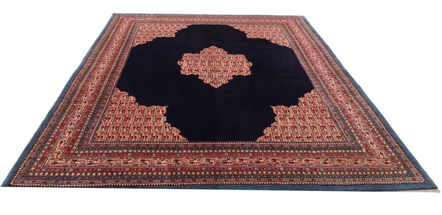 Sarugh Teppich 314x258 cm, antikes Design, handgeknüpft H1