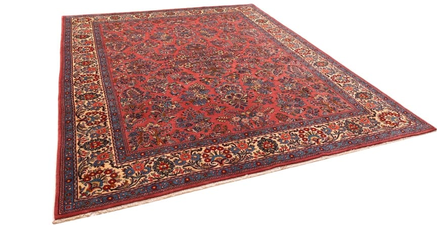 Sarugh Teppich 339x271 cm – Antik, Handgeknüpft, Orientteppich