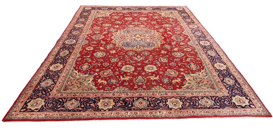 Orientteppich Sarugh 364x276 cm - Antikes Design, handgeknüpft