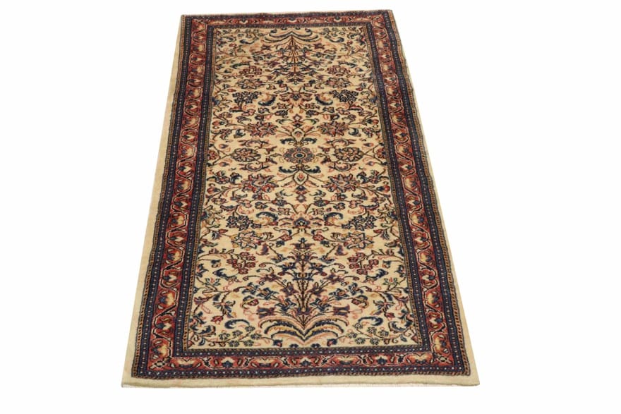 Sarough Teppich 204x83 cm – Antik, Handgeknüpft, Sammlerstück