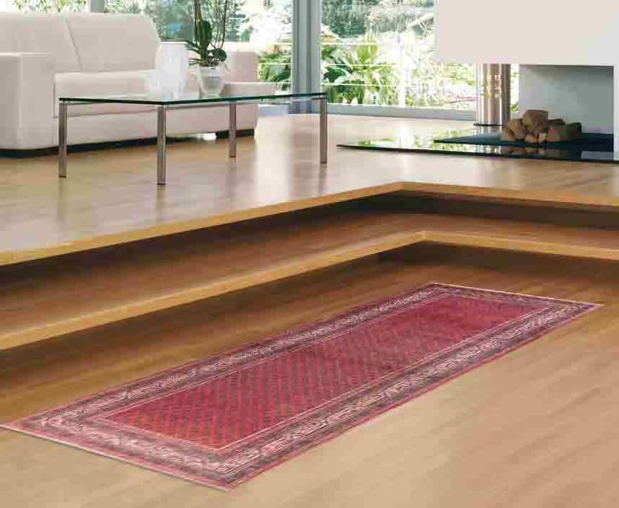Sarough Mir Teppich 320x106 cm – Antik, handgeknüpft, Orientteppich