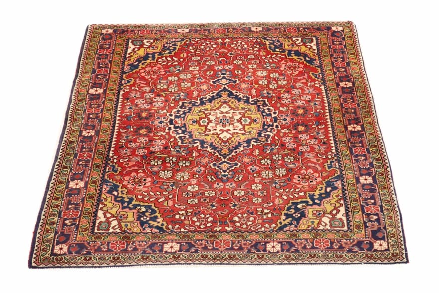 Hamedan Orientteppich 165x114 cm - Antik, handgeknüpft