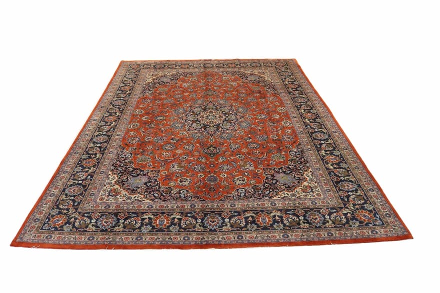 Orientteppich Sarough 402x286 cm – antik, einzigartiges Design, handgeknüpft