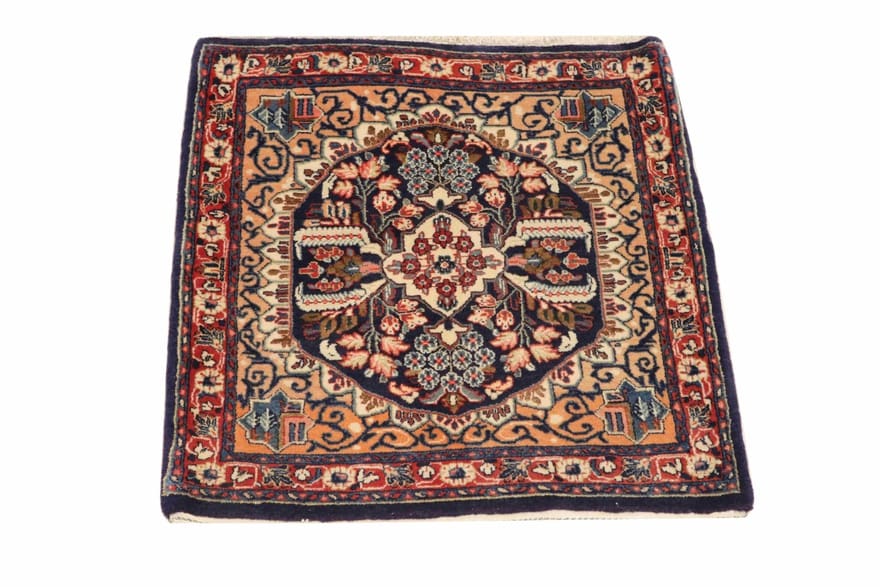 Antiker Sarough Teppich 84x71 cm - USA-Design, handgeknüpft