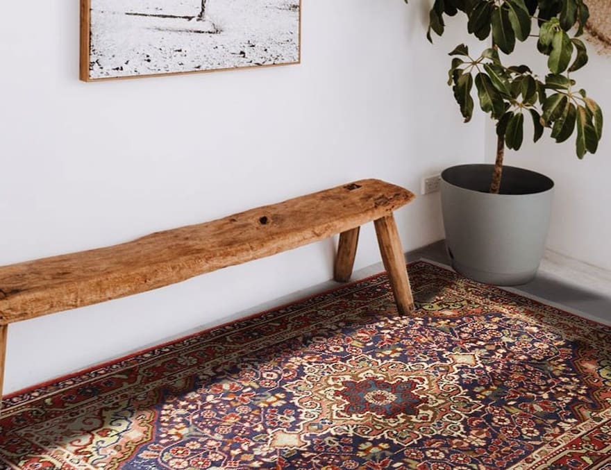 Antiker Sarough Orientteppich 153x105 cm, kunstvoll handgeknüpft
