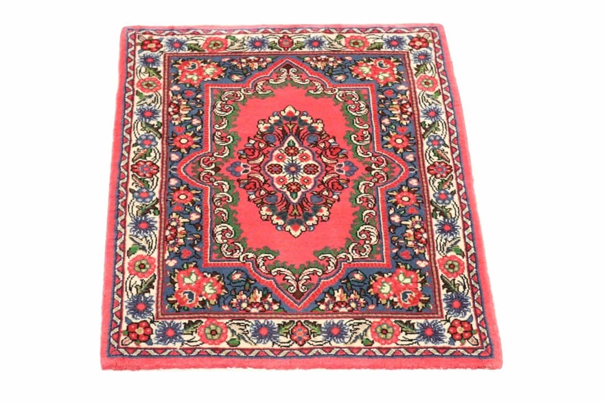 Sarough Teppich 96x68 cm, antik, handgeknüpft, Orientteppich