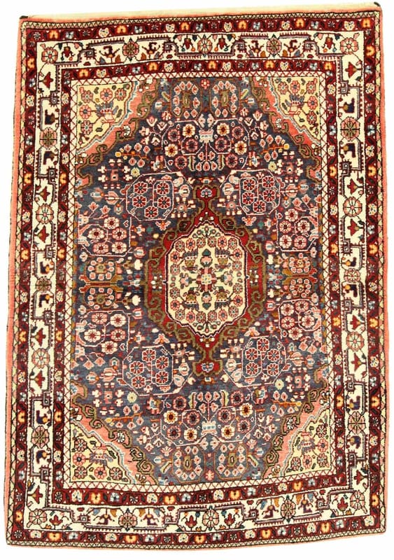 Hamedan Orientteppich 158x111 cm, semi-antik, handgeknüpft