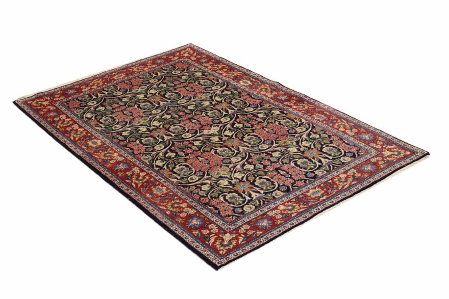 Antiker Sarough Teppich 212x142 cm – einzigartiges Design, handgeknüpft