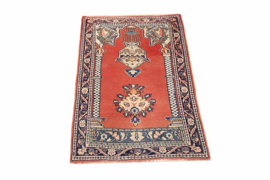 Sarough Teppich 127x70 cm – Antik, Handgeknüpft, Orientteppich