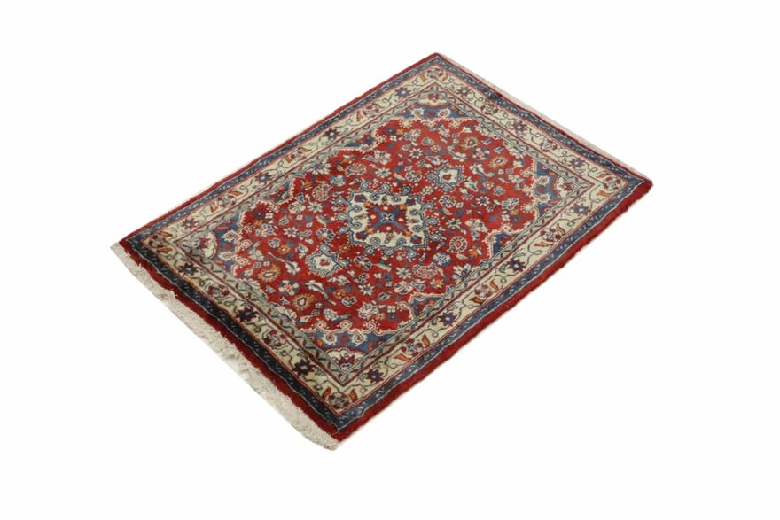 Sarough Teppich 102x70 cm – Antik, USA-Design, handgeknüpft