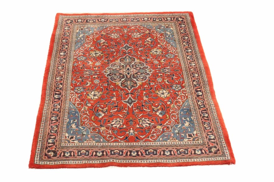 Sarough Teppich 170x111 cm, antik, USA, handgeknüpft, Orientteppich