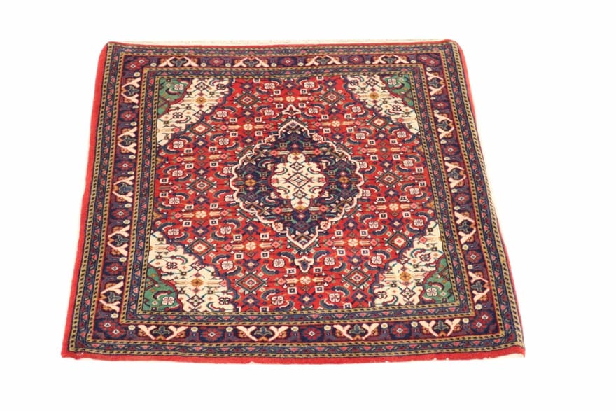 Sarough Teppich 82x69 cm - Antik, einzigartiges Design, handgeknüpft