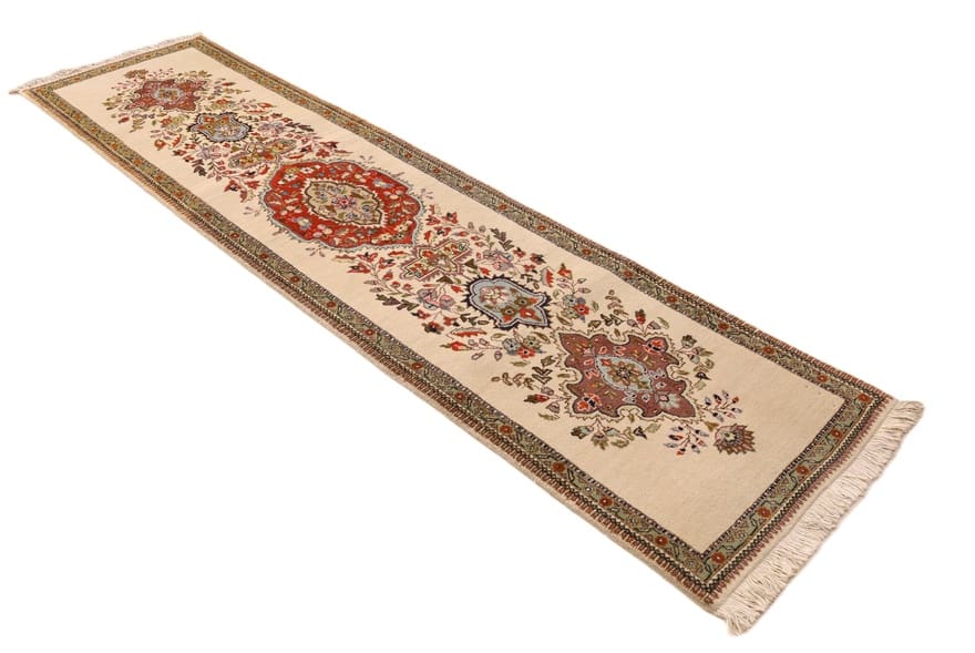 Handgeknüpfter Tabriz Tabatabai Teppich 316x84 cm – Perserteppich