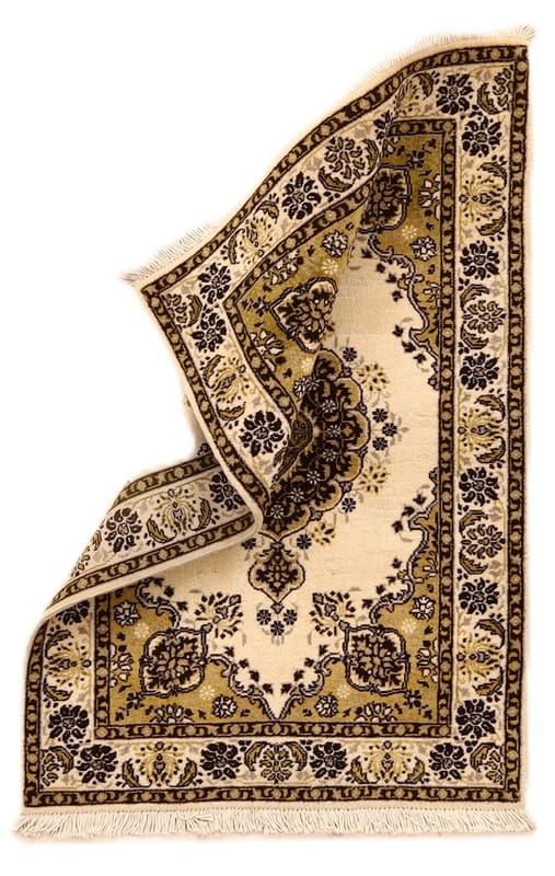 Antiker Tabriz-Teppich 145x97 cm, florales Muster, handgeknüpft