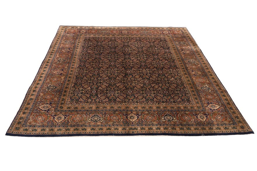 Tabriz-Teppich 255x208 cm, traditionelles Herati-Muster, handgeknüpft