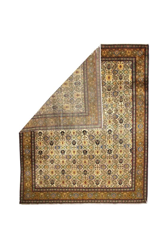 Tabriz Teppich 427x345 cm, handgeknüpft, hochwertige Verarbeitung