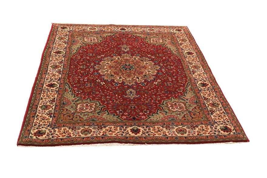 Tabriz Teppich 197x148 cm, handgeknüpft, Perserteppich